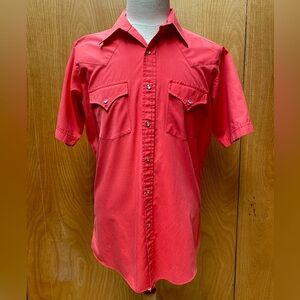 Vintage 1970s Men’s Western Pearl Snap Shirt